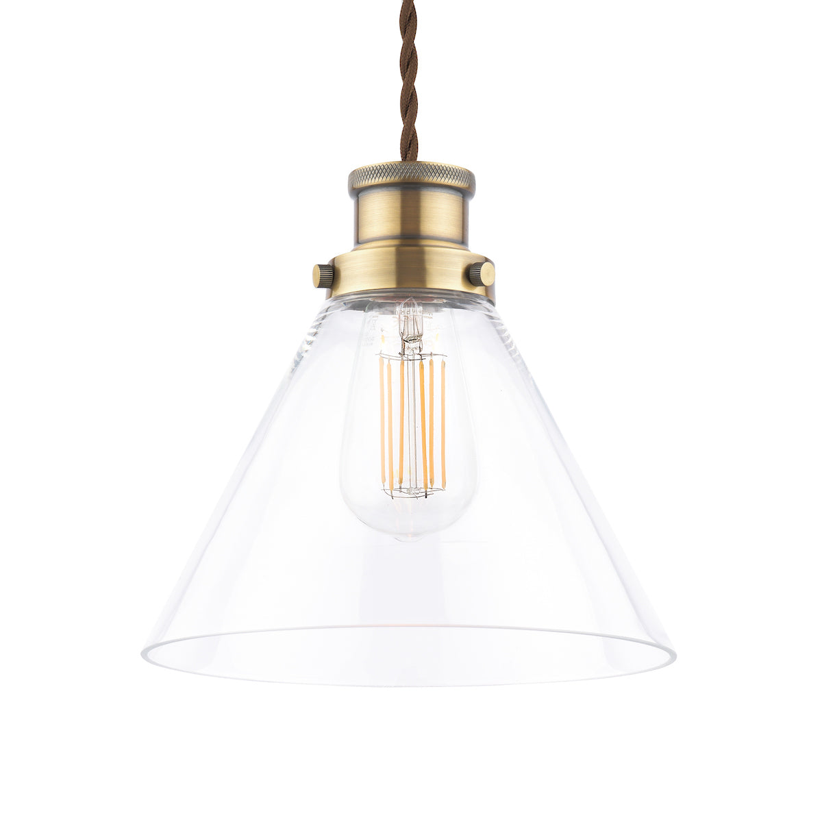 Laura Ashley Isaac Easy Fit Shade Antique Brass – from Amos Lighting + Home