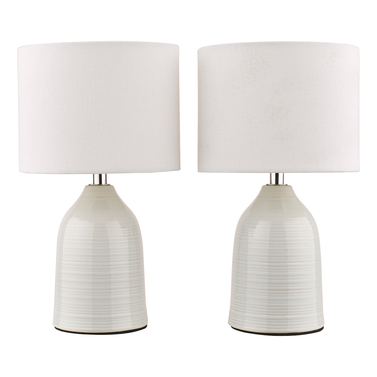Laura Ashley Penny Pair of Table Lamps Cream – from Amos Lighting + Home