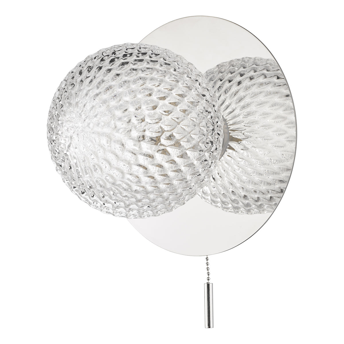 Laura Ashley Prague Bathroom Wall Light Glass Polished Chrome IP44 – from Amos Lighting + Home