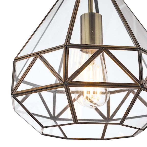 Laura Ashley Zaria Lantern Pendant Ceiling Light Antique Brass – from Amos Lighting + Home