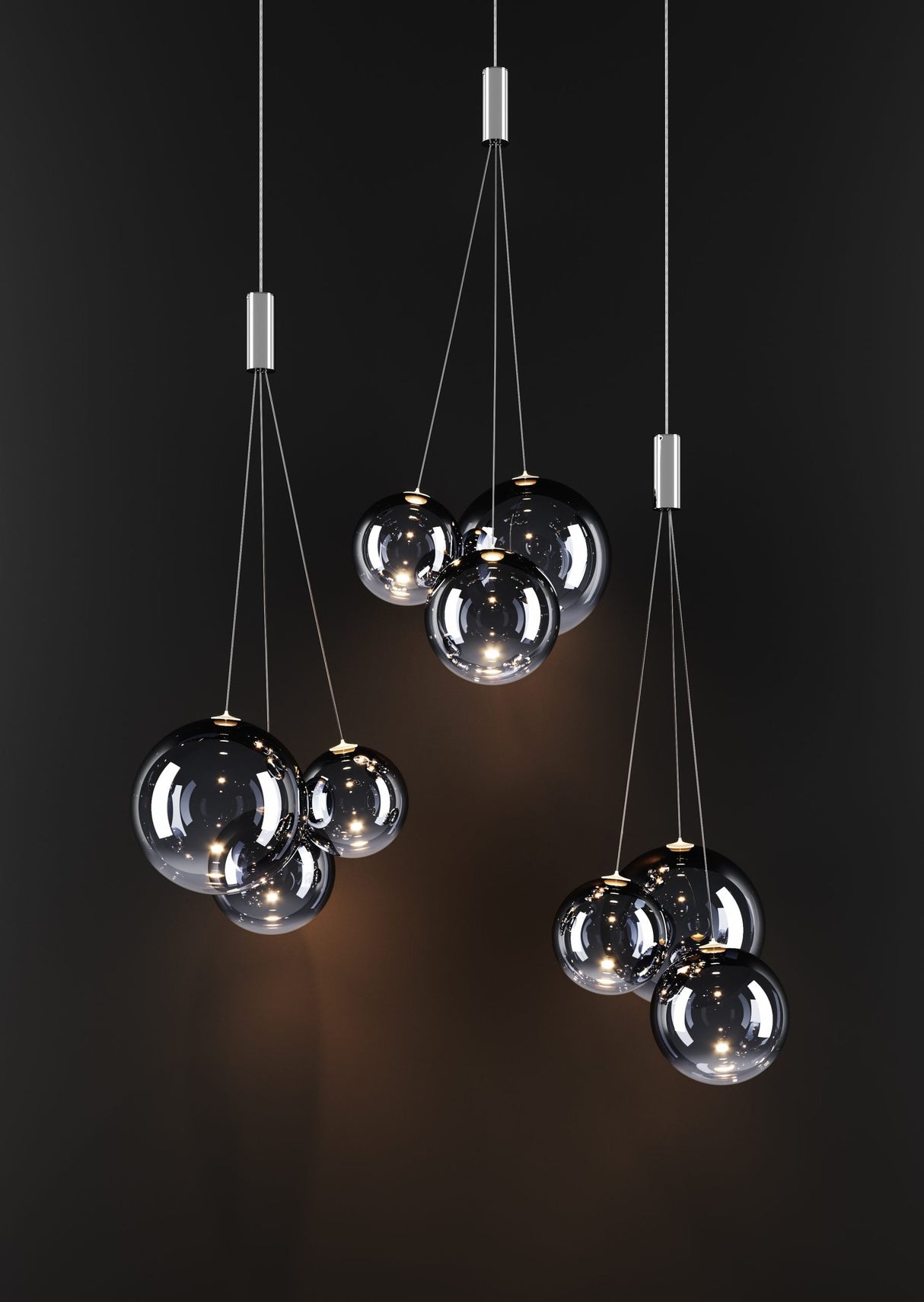 Lodes Random 3 Cluster Pendant – from Amos Lighting + Home