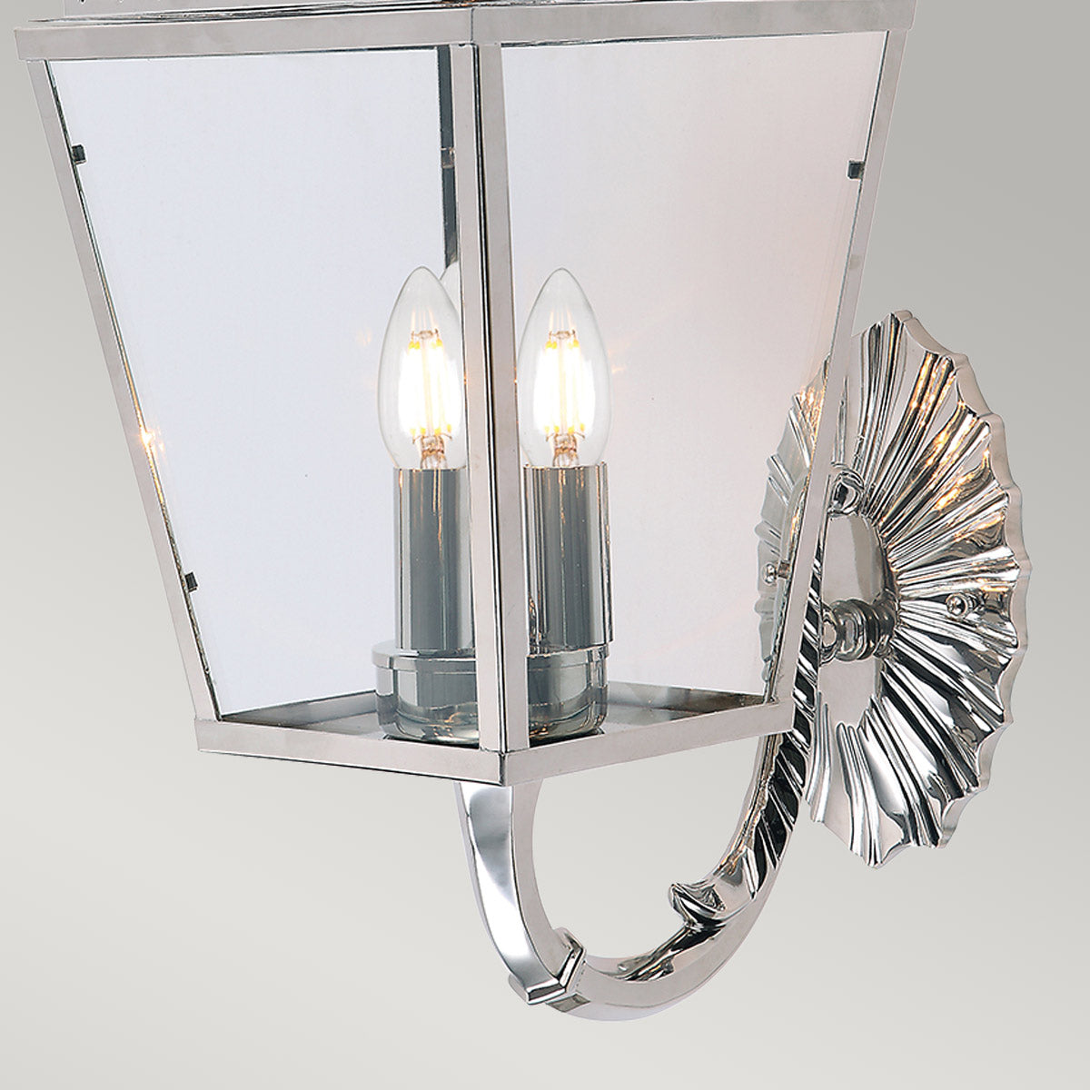 Elstead Mansion House 3 Light Wall Lantern Silver