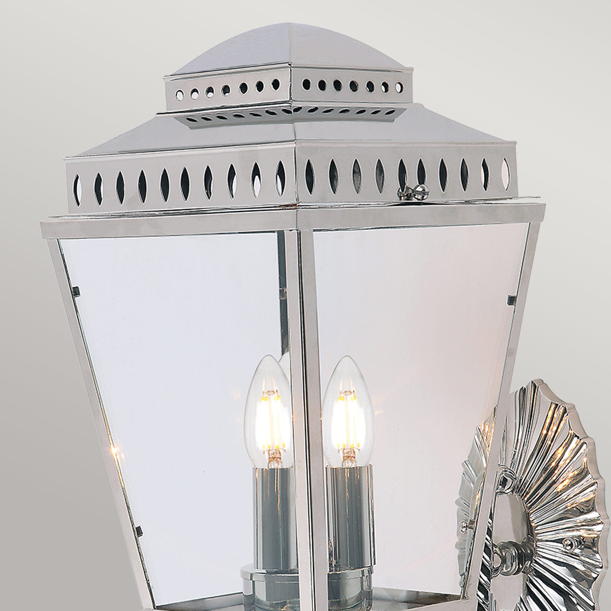 Elstead Mansion House 3 Light Wall Lantern Silver