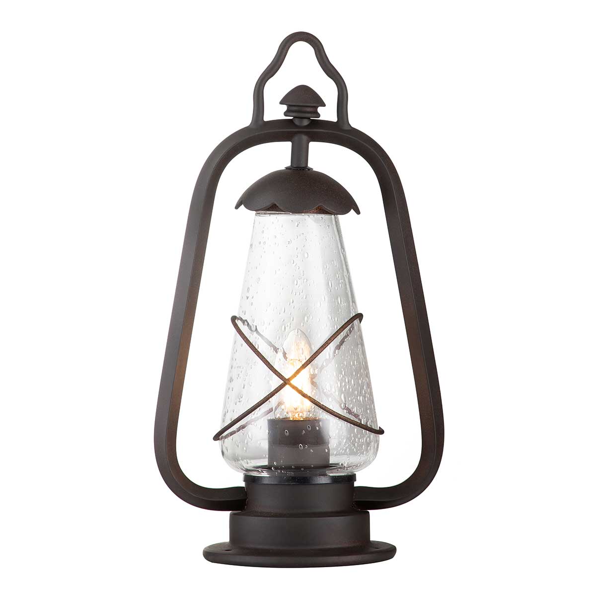 Elstead Miners 1 Light Pedestal Lantern