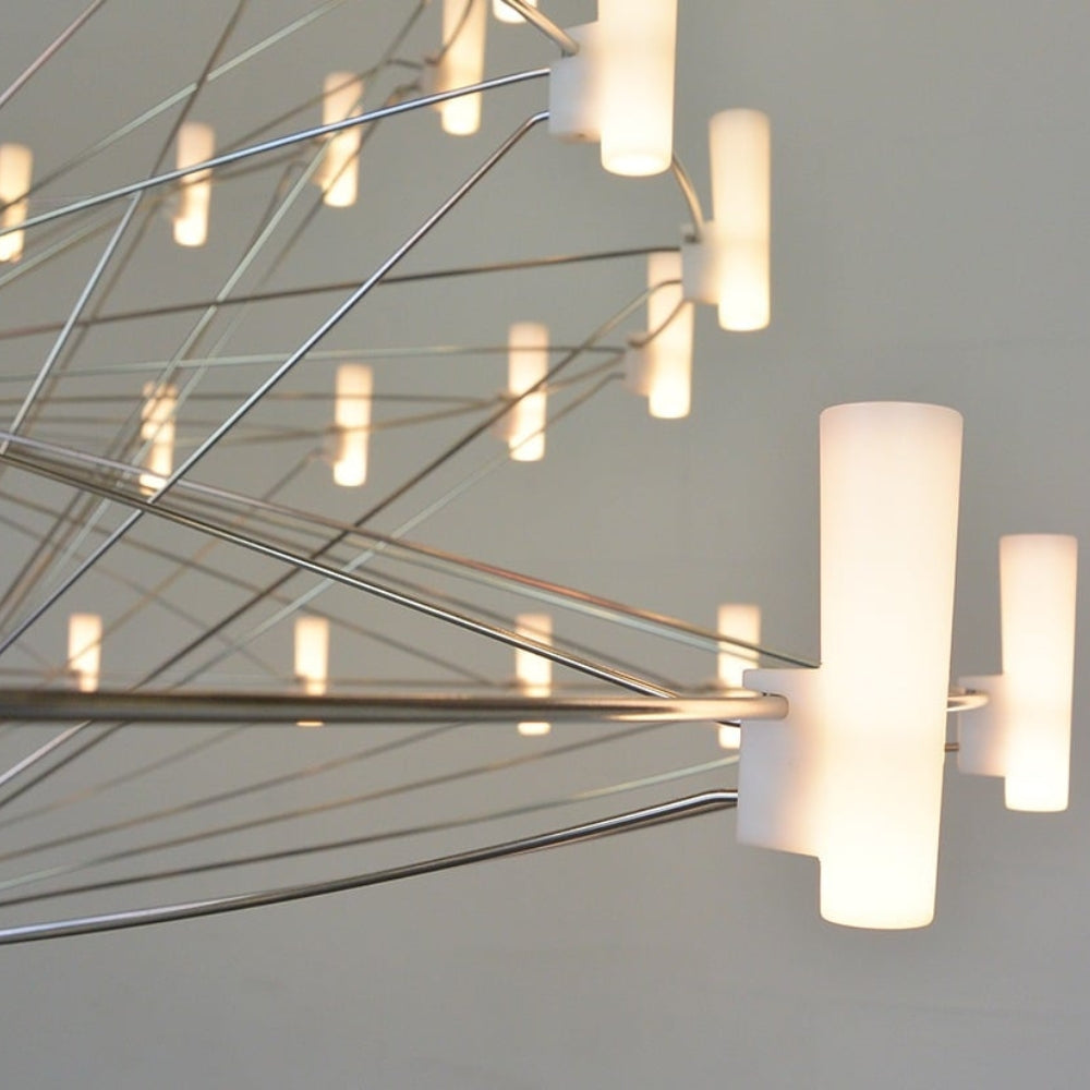 Moooi Coppelia Suspended Chandelier Large Chrome – from Amos Lighting + Home