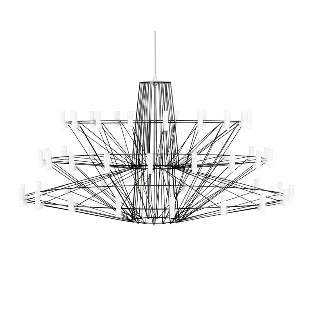 Moooi Coppelia Suspended Chandelier Large Satin Black – from Amos Lighting + Home