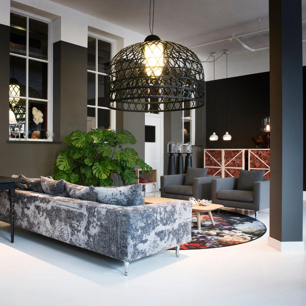 Moooi Emperor Medium Suspended Pendant Black – from Amos Lighting + Home