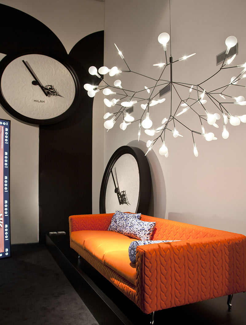 Moooi Heracleum III Large Nickel Chandelier – from Amos Lighting + Home