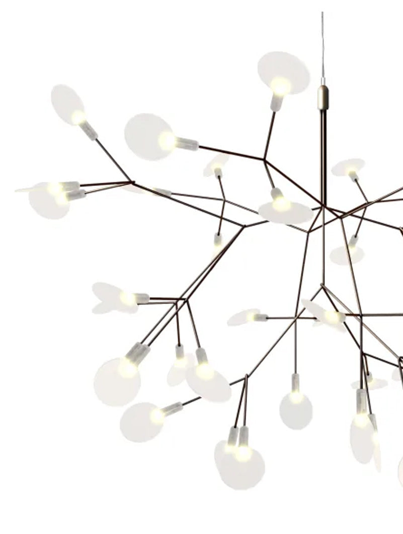 Moooi Heracleum III Small Nickel Chandelier – from Amos Lighting + Home