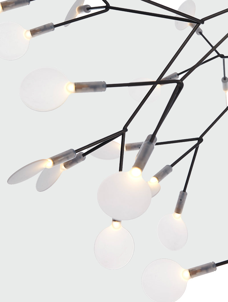 Moooi Heracleum III Small Nickel Chandelier – from Amos Lighting + Home