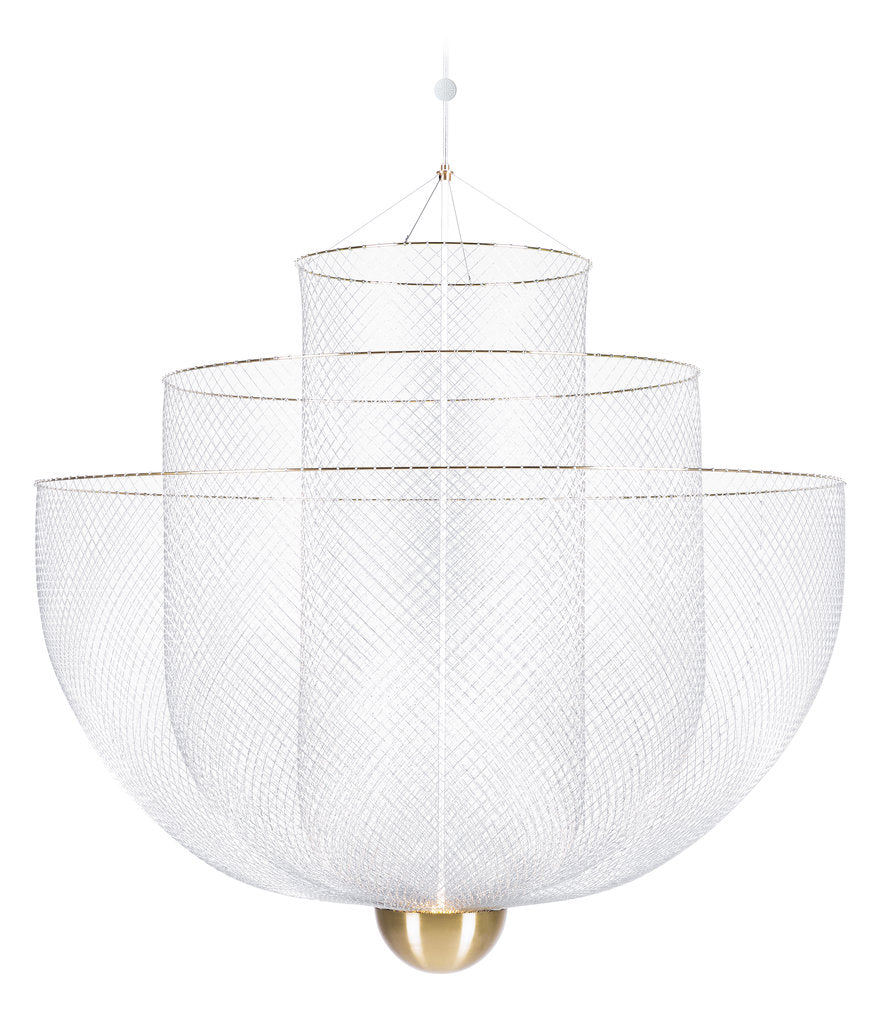 Moooi Meshmatics Gold Chandelier Large – from Amos Lighting + Home
