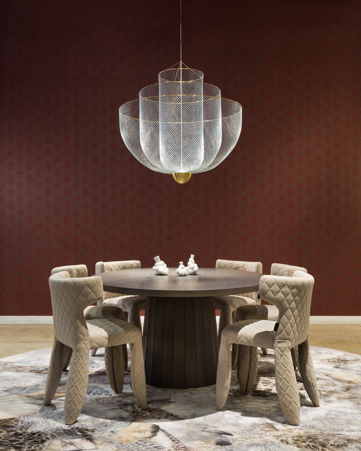 Moooi Meshmatics Gold Chandelier Large – from Amos Lighting + Home