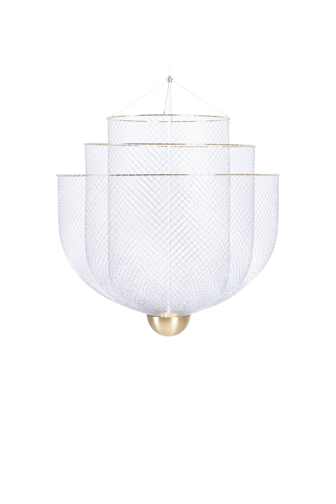 Moooi Meshmatics Gold Chandelier Small – from Amos Lighting + Home