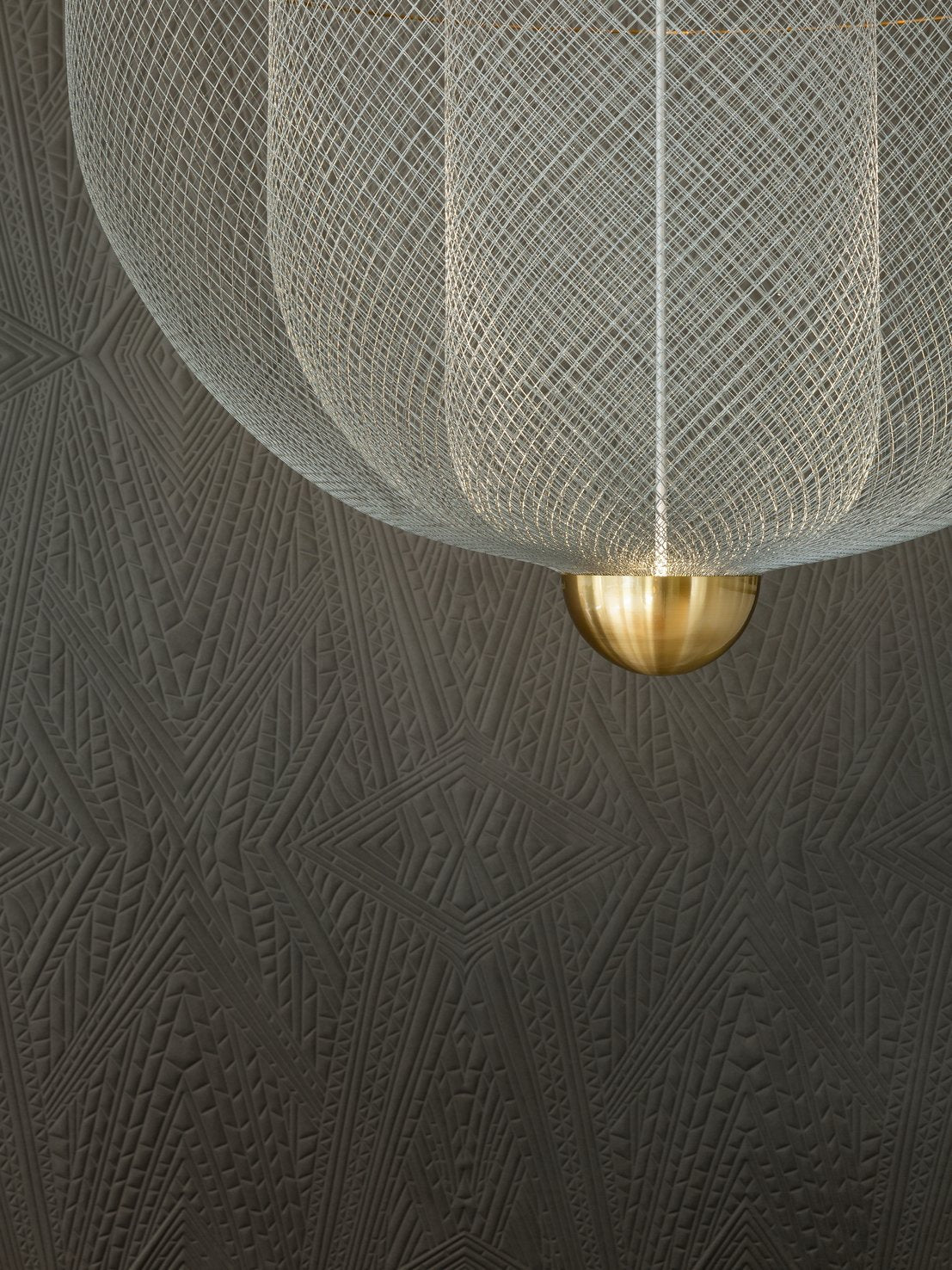 Moooi Meshmatics Gold Chandelier Small – from Amos Lighting + Home