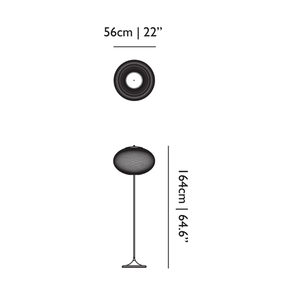 Moooi NR2 Floor Lamp Black – from Amos Lighting + Home