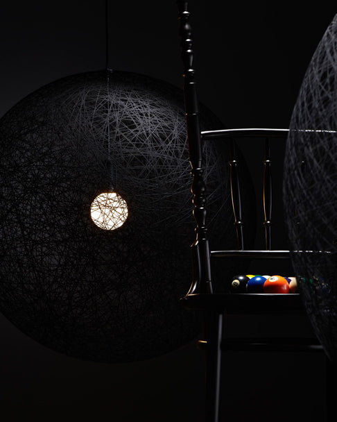 Moooi Random Small Black Pendant Chandelier – from Amos Lighting + Home