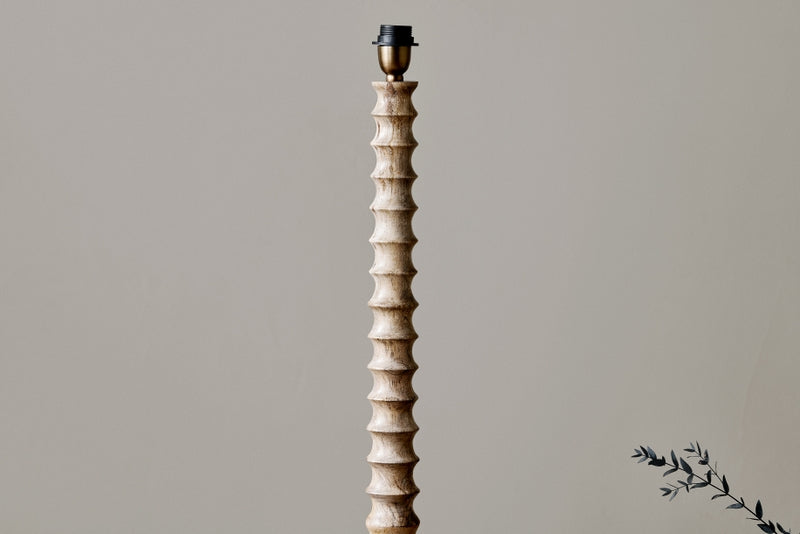 Nkuku Avisa Mango Wood Floor Lamp – from Amos Lighting + Home