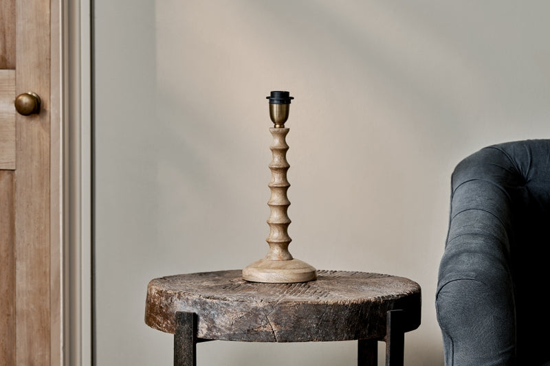 Nkuku Avisa Mango Wood Table Lamp – from Amos Lighting + Home