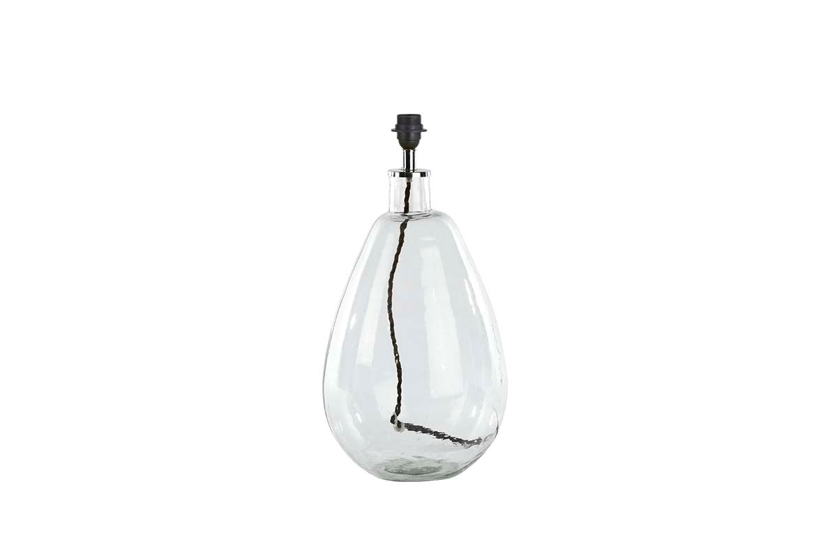 Nkuku Baba Recycled Clear Glass Table Lamp Large Tall – from Amos Lighting + Home