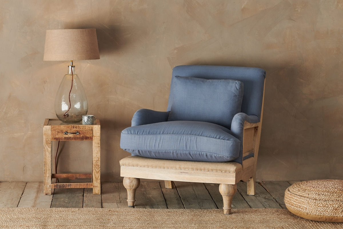 Nkuku Baba Recycled Clear Glass Table Lamp Large Tall – from Amos Lighting + Home