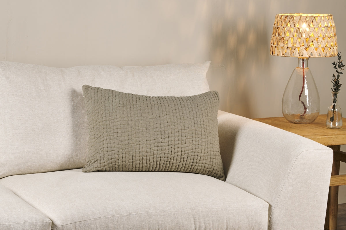 Nkuku Baba Recycled Clear Glass Table Lamp Small Tall – from Amos Lighting + Home