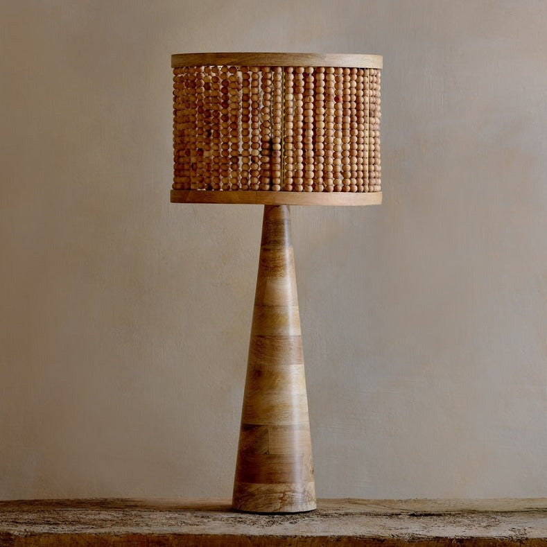 Nkuku Chameli Mango Wood Table Lamp – from Amos Lighting + Home