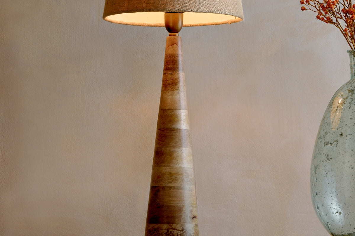 Nkuku Chameli Mango Wood Table Lamp – from Amos Lighting + Home