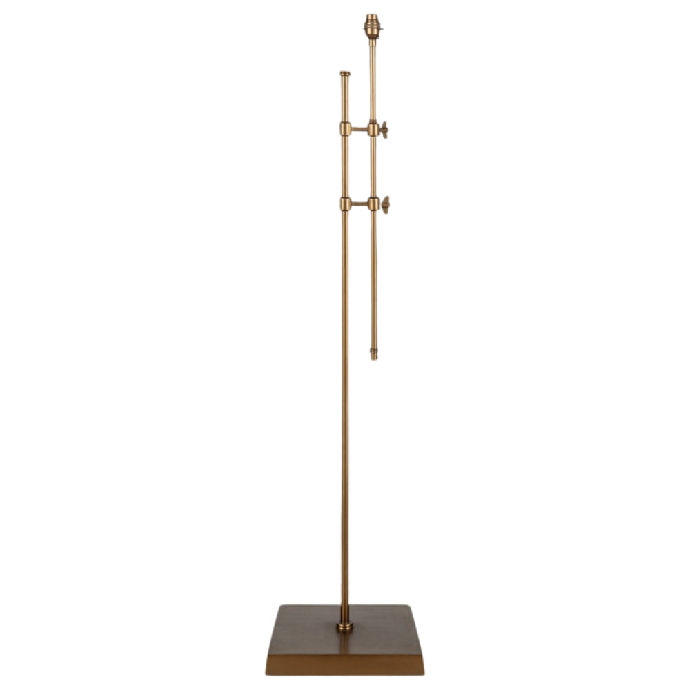 Nkuku Chintala Iron Floor Lamp Antique Brass – from Amos Lighting + Home