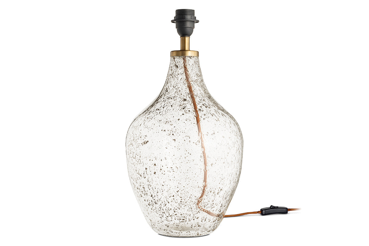 Nkuku Damini Recycled Clear Glass Table Lamp – from Amos Lighting + Home