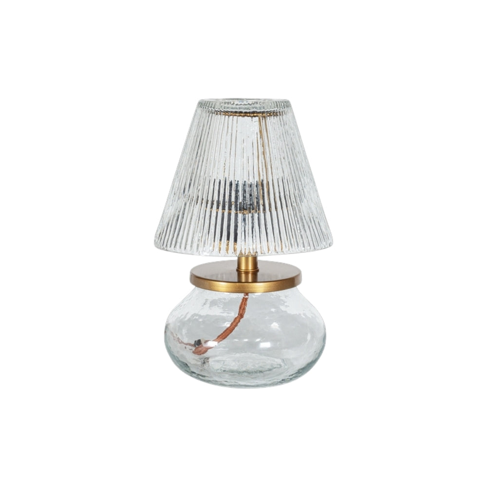Nkuku Dimalai Recycled Clear Glass Table Lamp – from Amos Lighting + Home