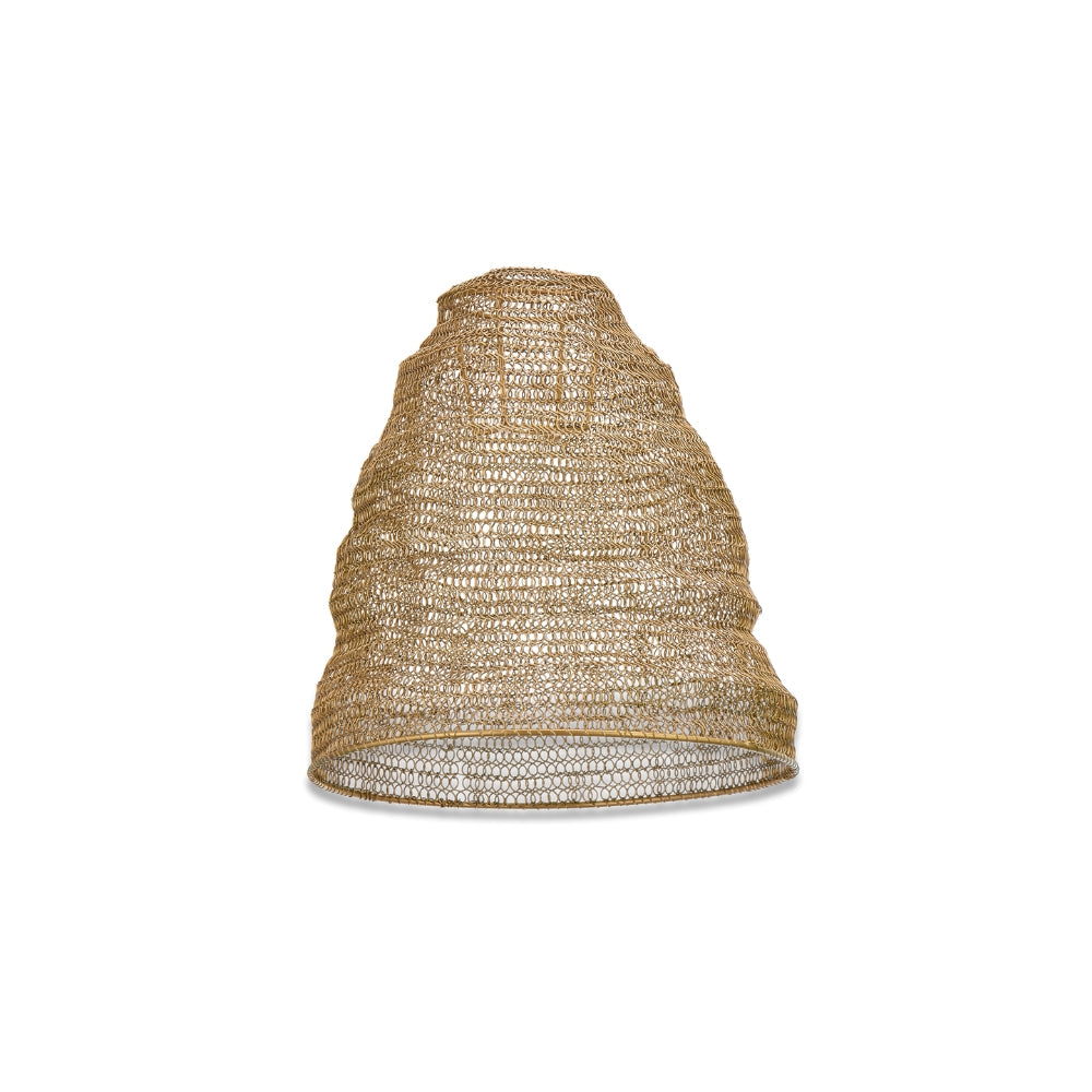 Nkuku Jatani Wire Lampshade Antique Brass Small – from Amos Lighting + Home