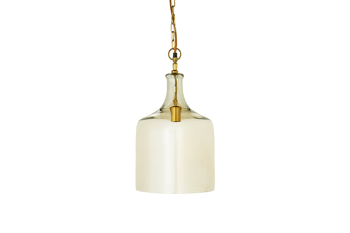 Nkuku Kalsi Recycled Lustre Glass Pendant Small – from Amos Lighting + Home