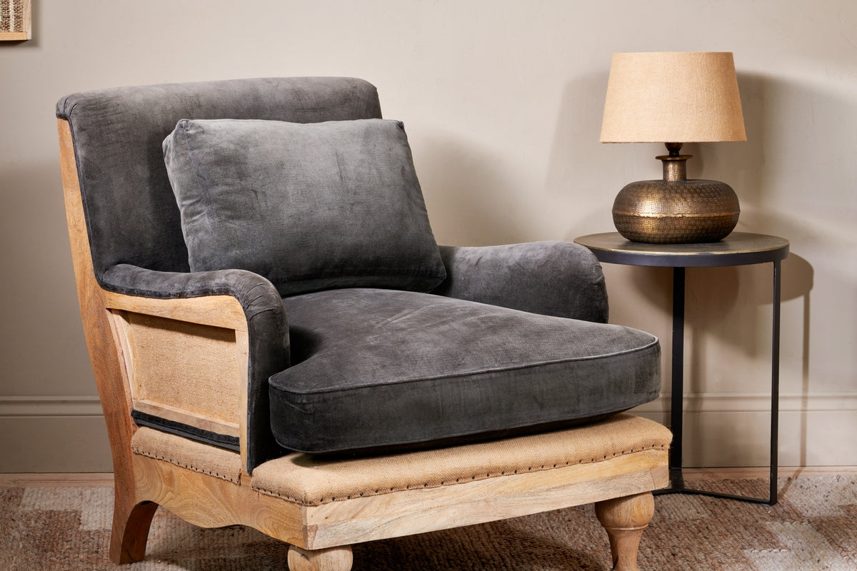 Nkuku Lumbu Table Lamp Antique Brass Large – from Amos Lighting + Home