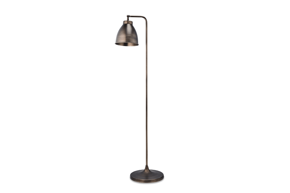 Nkuku Muturi Floor Lamp Aged Bronze – from Amos Lighting + Home