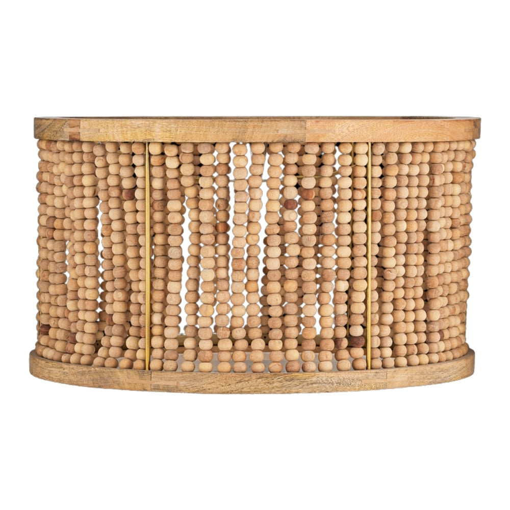 Nkuku Neela Natural Mango Wood Lampshade Large – from Amos Lighting + Home