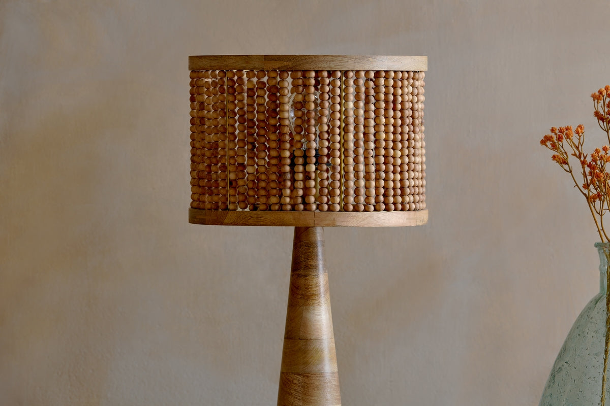 Nkuku Neela Natural Mango Wood Lampshade Large – from Amos Lighting + Home