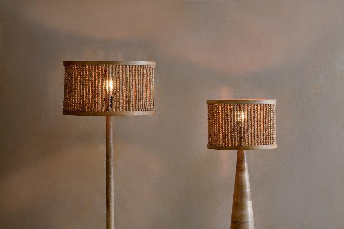 Nkuku Neela Natural Mango Wood Lampshade Large – from Amos Lighting + Home