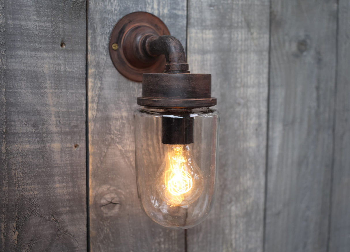 Nkuku Ngari Outdoor Wall Light Rust – from Amos Lighting + Home