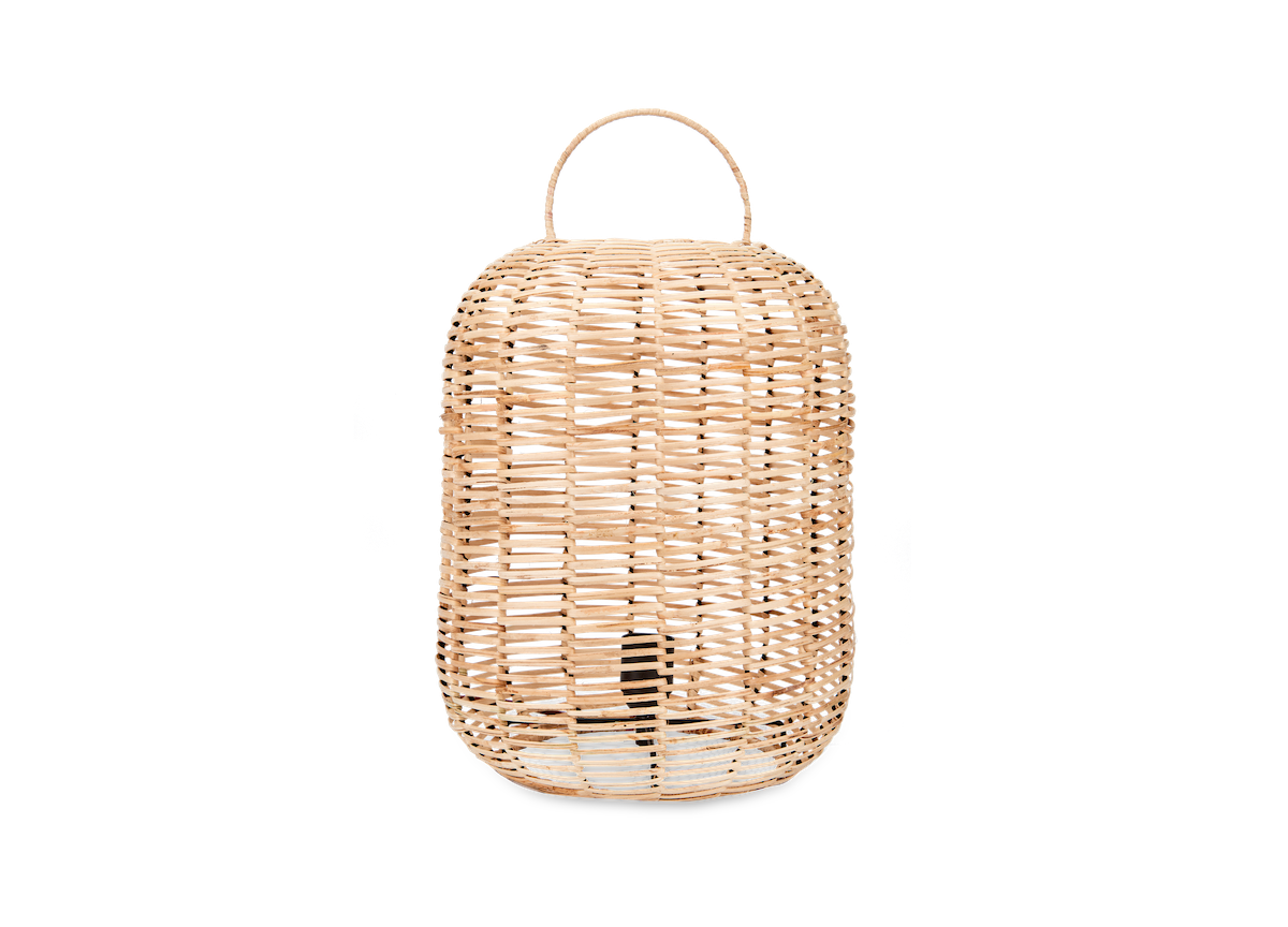 Nkuku Noko Natural Rattan Table Lamp Small – from Amos Lighting + Home