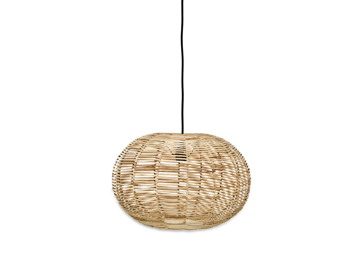 Nkuku Noko Natural Wicker Round Small Pendant – from Amos Lighting + Home