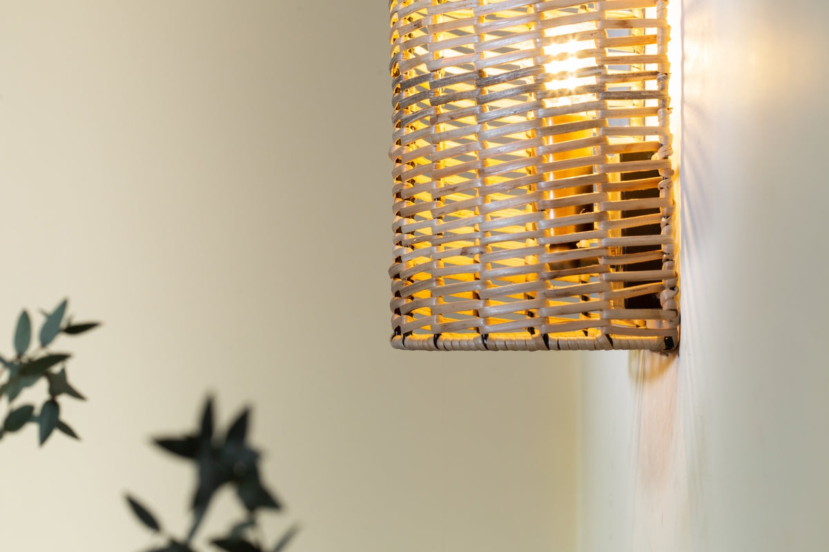 Nkuku Noko Rattan Wall Lamp – from Amos Lighting + Home