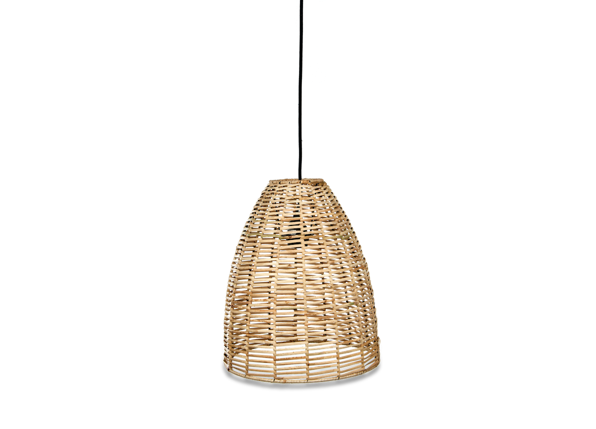 Nkuku Noko Wicker Conical Pendant Medium – from Amos Lighting + Home
