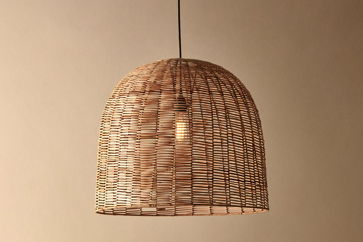 Nkuku Noko Wicker Dome Pendant Large – from Amos Lighting + Home