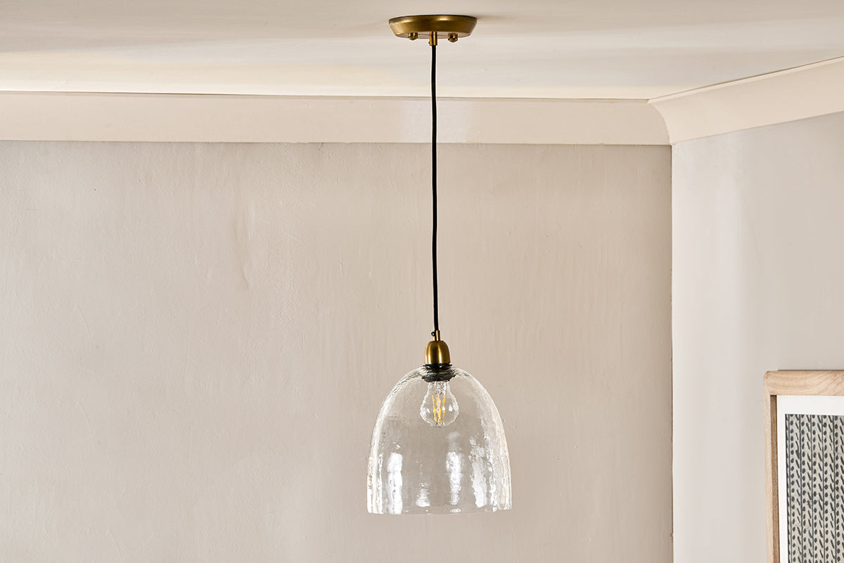 Nkuku Otti Suspension Kit Antique Brass – from Amos Lighting + Home
