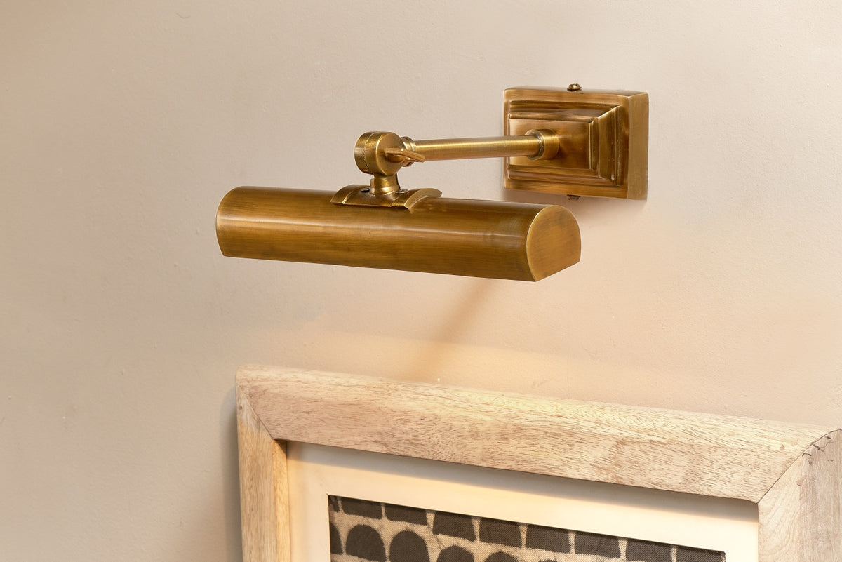 Nkuku Pania Picture Wall Lamp Antique Brass – from Amos Lighting + Home