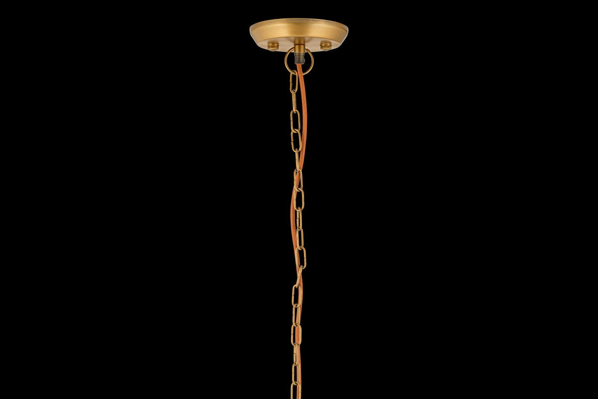 Nkuku Quinn Hammered Metal Pendant Antique Brass Small – from Amos Lighting + Home