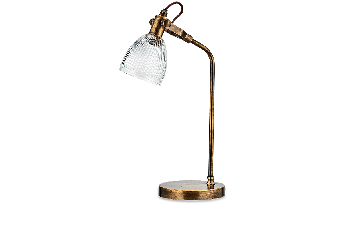 Nkuku Rarni Recycled Glass Table Lamp Antique Brass – from Amos Lighting + Home