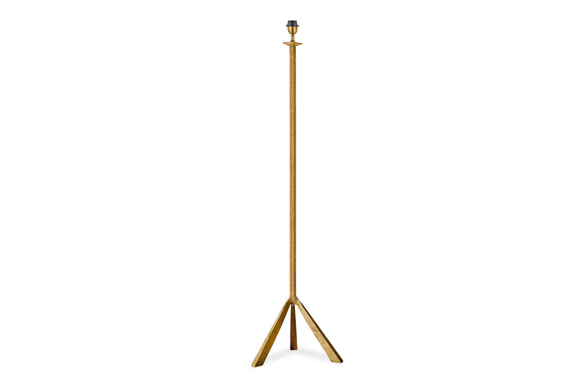Nkuku Sahhil Metal Tripod Floor Lamp Antique Brass – from Amos Lighting + Home
