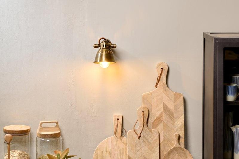 Nkuku Tubu Brass Spot Light Antique Brass Finish – from Amos Lighting + Home