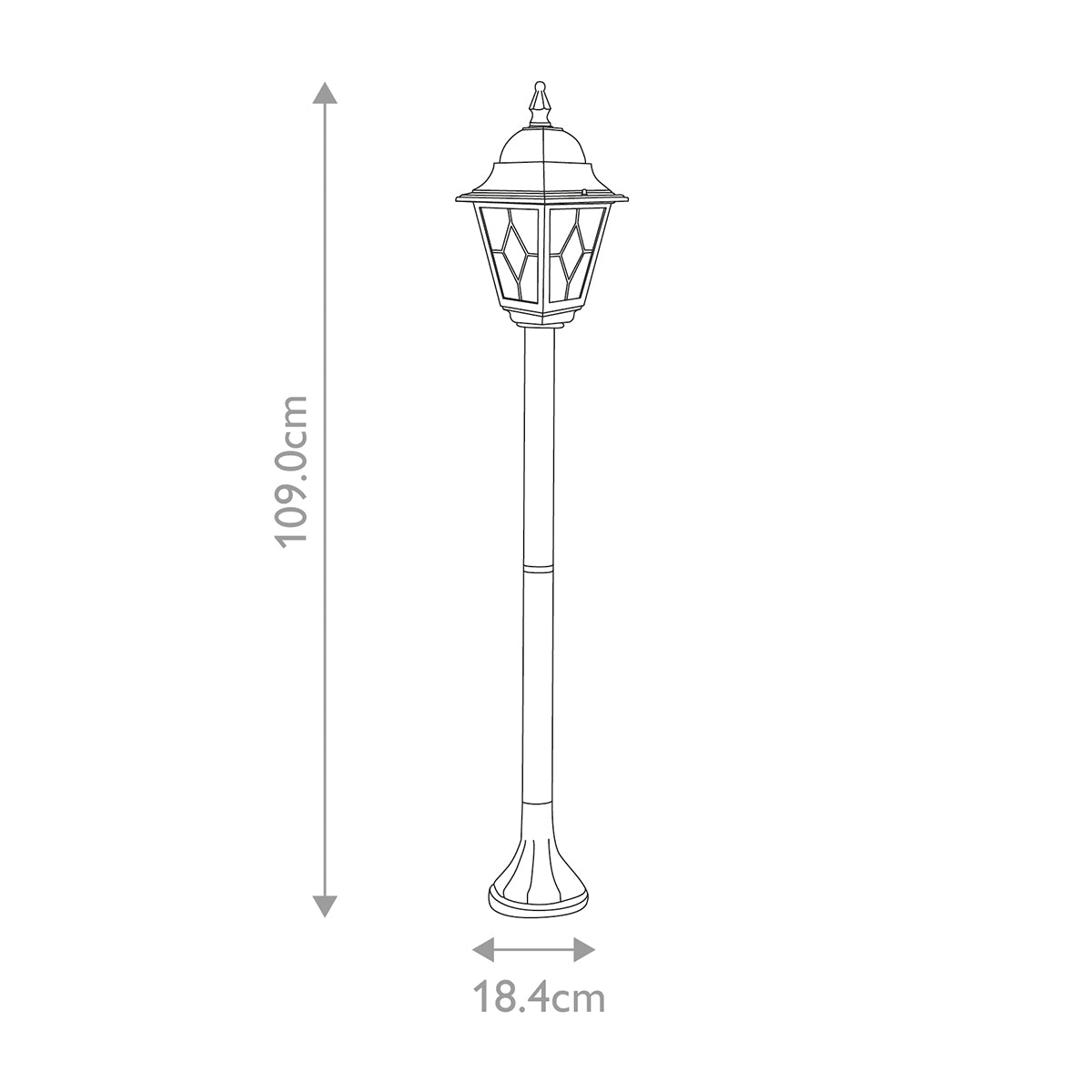 Elstead Norfolk 1 Light Pillar Lantern